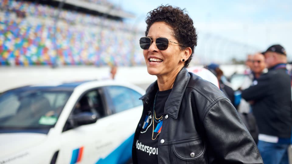 "I've loved cars for most of my life, as toys, as objects, as possibilities," Mehretu, pictured here at the Daytona International Speedway in 2023, said in a statement. "It is from that space that I'm really excited to be working on the next BMW Art Car more than anything.” - Julian Kroehl/BMW