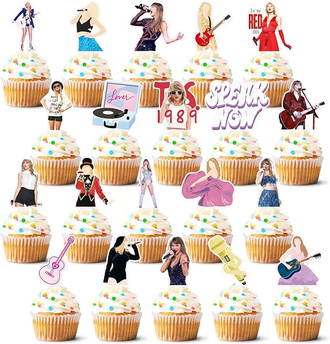 Best Hope 20 Pcs Taylor Cupcake Toppers