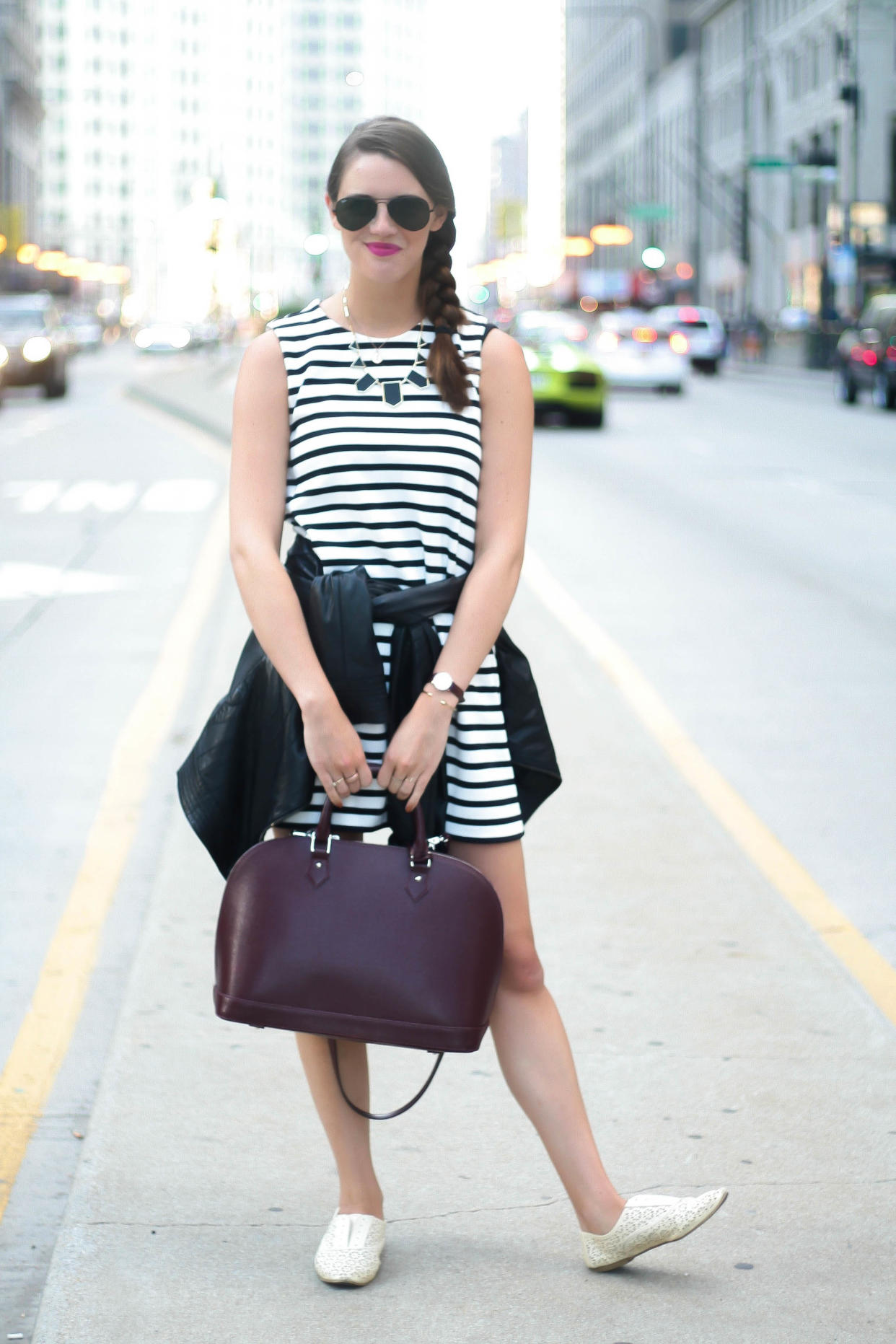 striped dress