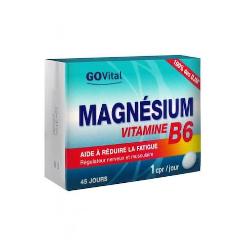 Go Vital Magnesium Vitamin B6 Supplements