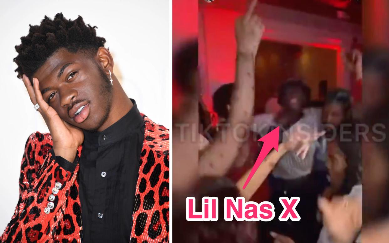 Lil Nas X was recorded dancing to his song "Montero (Call Me by Your Name)" at a party.