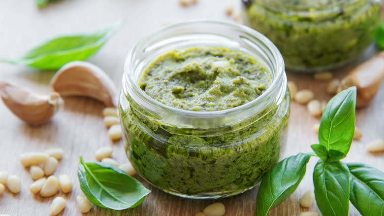 jar of pesto