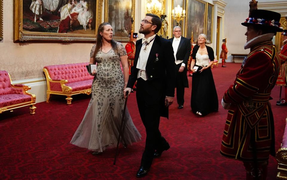 Cabinet Secretary Simon Case arrives at the State banquet