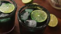 <p>Bring a little bit of spook to your favorite tequila cocktail with food coloring and some black sanding sugar.</p><p>Get the recipe from <a href="https://www.delish.com/cooking/recipe-ideas/a28554448/frozen-tequila-sunrise-margarita-recipe/" rel="nofollow noopener" target="_blank" data-ylk="slk:Delish;elm:context_link;itc:0;sec:content-canvas" class="link ">Delish</a>. </p>
