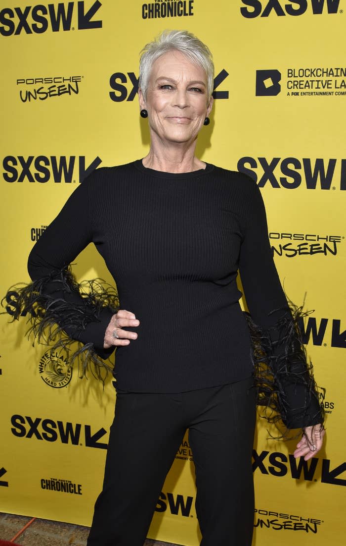 Closeup of Jamie Lee Curtis