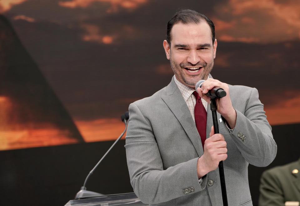 Javier Muñoz performs onstage during the Statue of Liberty Museum Dedication Ceremony at Statue of Liberty Museum on May 16, 2019 in New York City. (Jemal Countess/Getty Images)