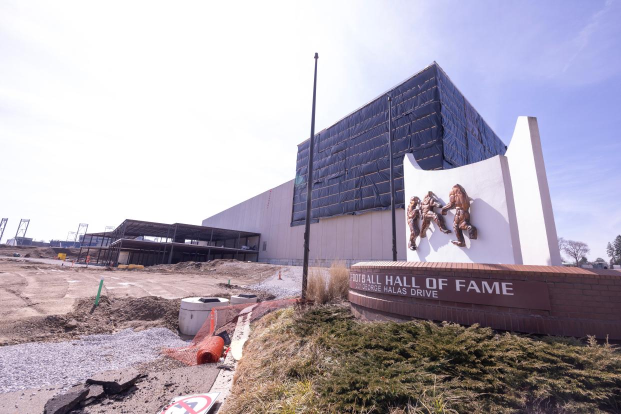 Gameday Bay, an indoor water park at the Hall of Fame Village in Canton, is scheduled to open later this year.