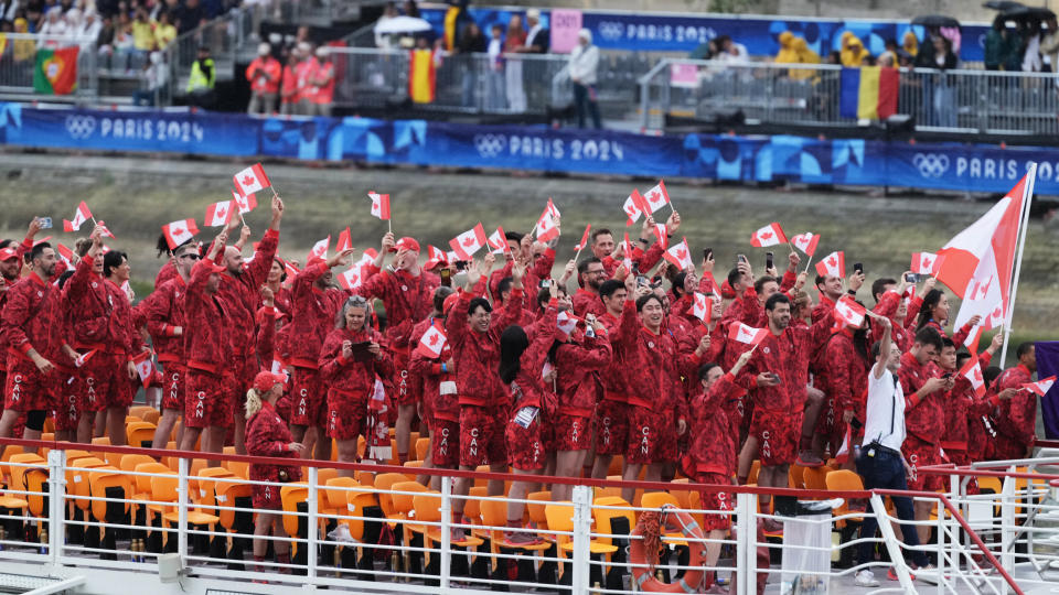 Photos: Team Canada introduced at 2024 Paris Olympics opening ceremony ...