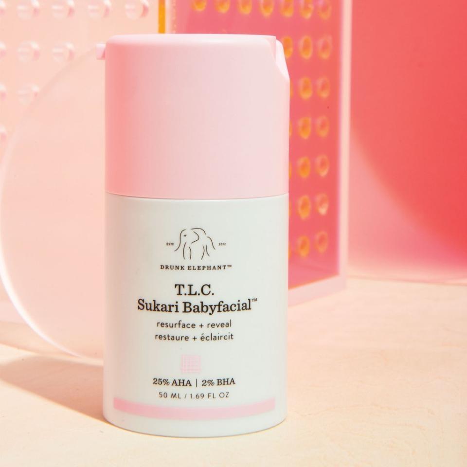 For the purpose of this list, we're considering Drunk Elephant's T.L.C. Sukari Babyfacial a mask, since you leave it on and wash off. But it's actually a peel. It uses AHA and BHA acids, including lactic acid, to exfoliate and get rid of dead skin cells, as well as <a href="https://www.paulaschoice.com/ingredient-dictionary/skin-soothing/niacinamide.html" target="_blank" rel="noopener noreferrer">niacinamide</a>, a form of vitamin B3 that's said to help with the appearance of pores and fine lines. It may leave your skin feeling a little dry, so it's recommended that you apply a facial oil directly after using it. We'll admit this product is definitely a splurge, but it's become one of the most beloved in our arsenal.&nbsp;<br /><br /><strong><a href="https://www.drunkelephant.com/collections/masks/products/t-l-c-sukari-babyfacial-mask" target="_blank" rel="noopener noreferrer">Drunk Elephant's T.L.C. Sukari Babyfacial</a>, $80</strong>