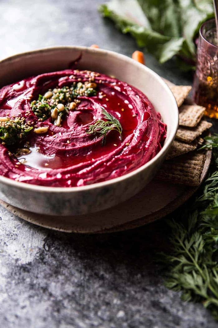 Roasted beet hummus.