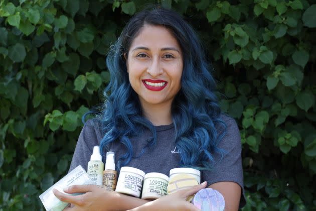 Loquita Bath and Body founder Yamira Vanegas wants to serve the Latinx community with her skin care products. (Photo: Courtesy of Loquita)