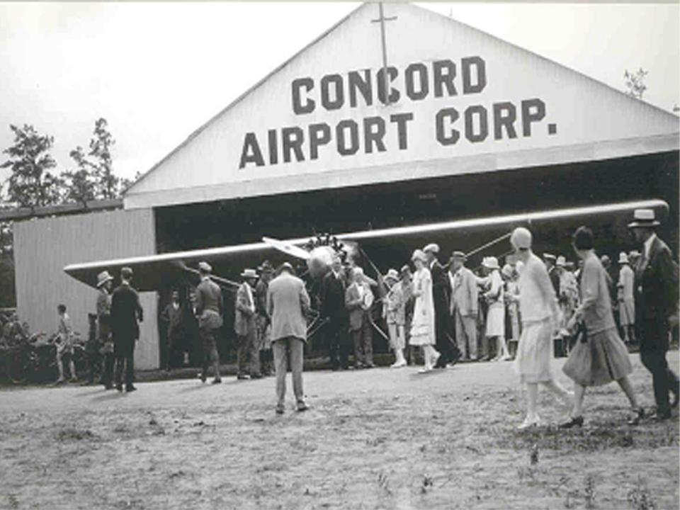 Charles Lindbergh's Spirit of St. Louis sits at the Concord, New Hampshire, Airport in July 1927.