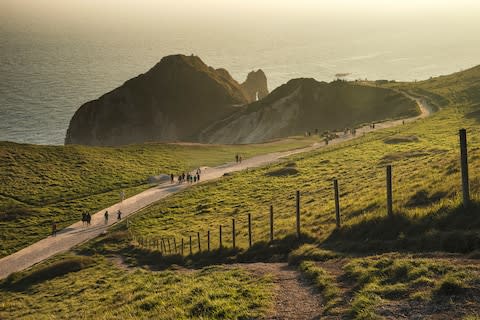 Walking along the Jurassic Coast - Credit: GETTY