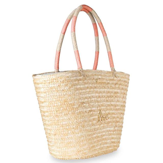 Better By The Beach Netted Bucket Bag In Tan • Impressions Online