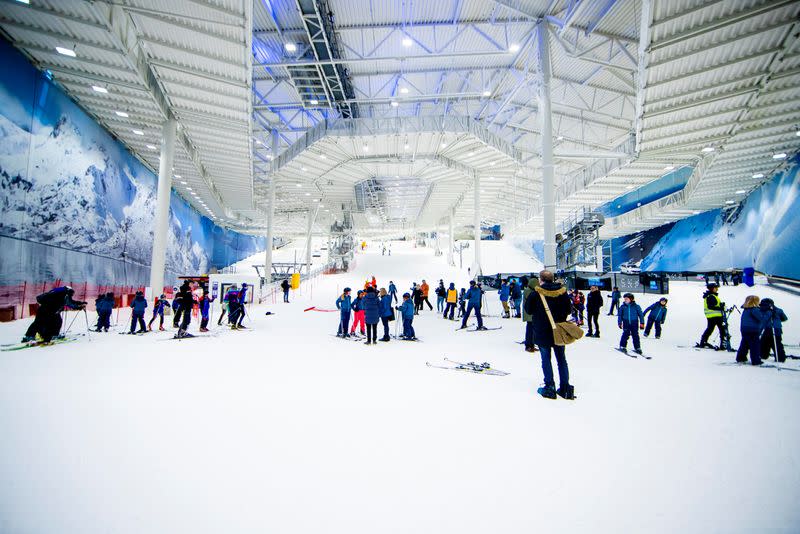 General view of Sno, Norway's first indoor skiing centre opened in Lorenskog near Oslo