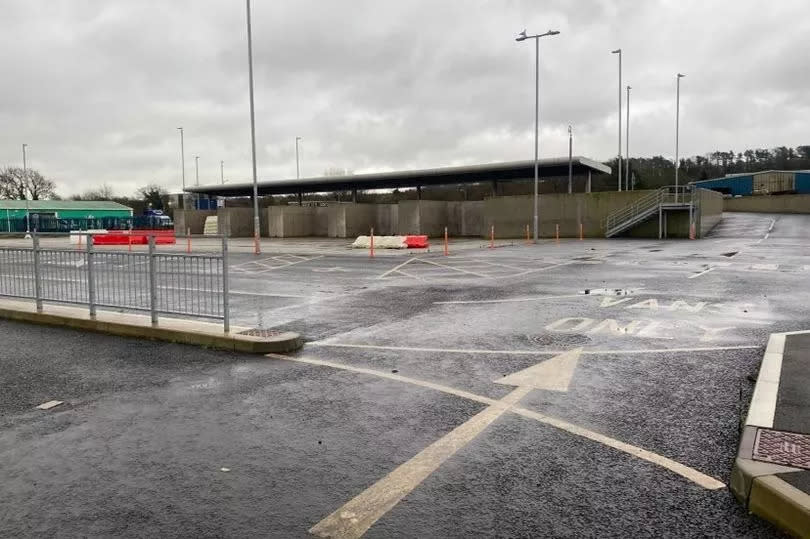 Pyle recycling centre, located at Village Farm Industrial Estate