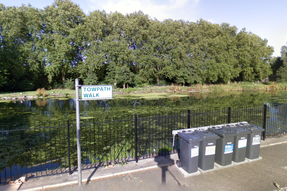 Another man was found stabbed to death in Towpath Walk in Hackney (Google)