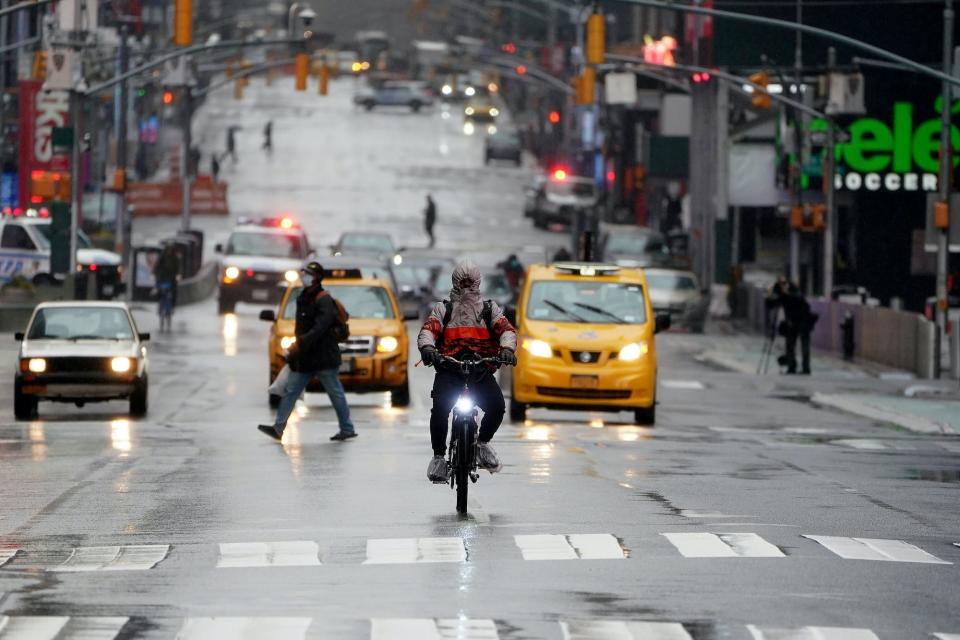 nyc delivery food bike new york city coronavirus