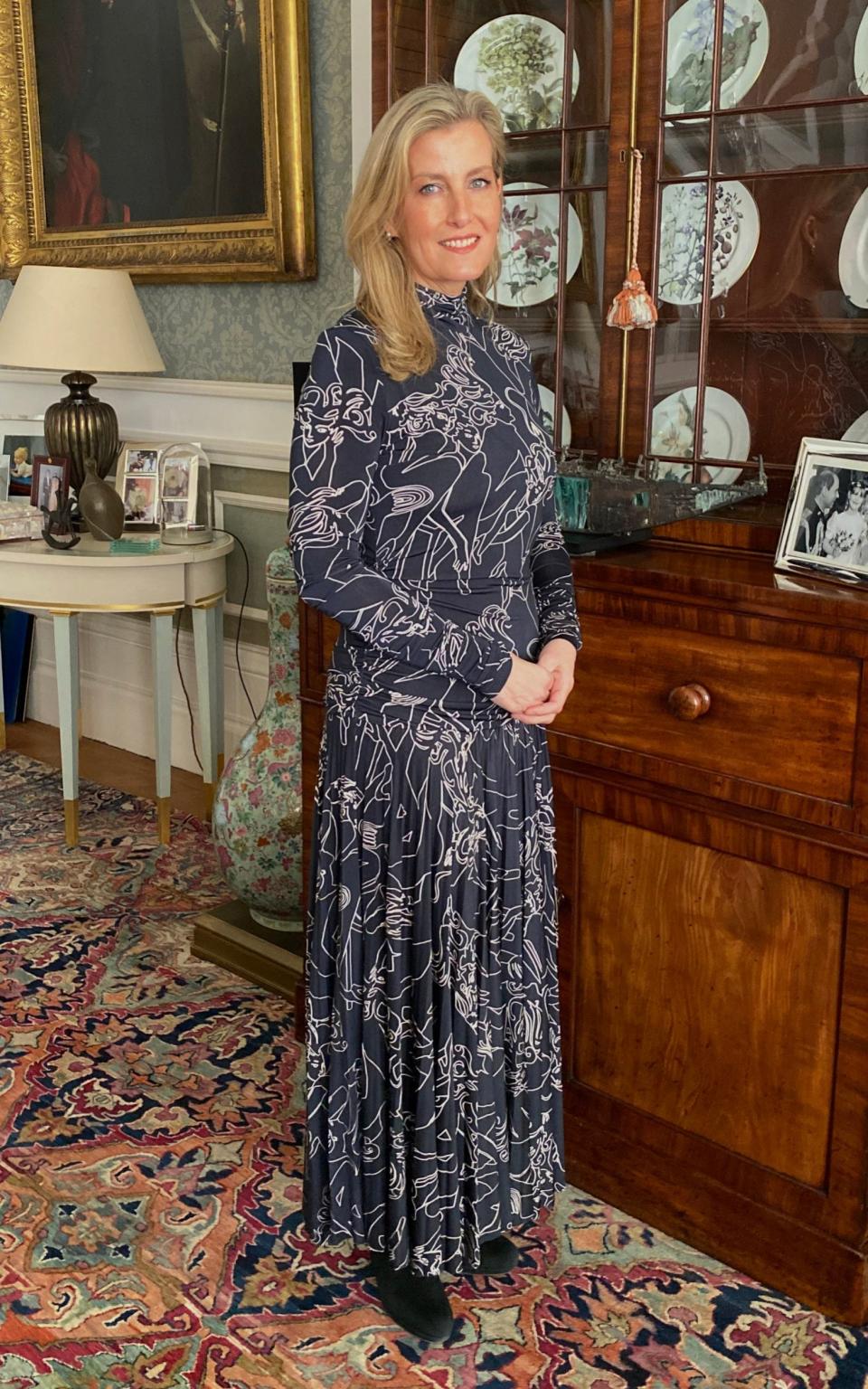 The Countess of Wessex wore Victoria Beckham for the event - Buckingham Palace