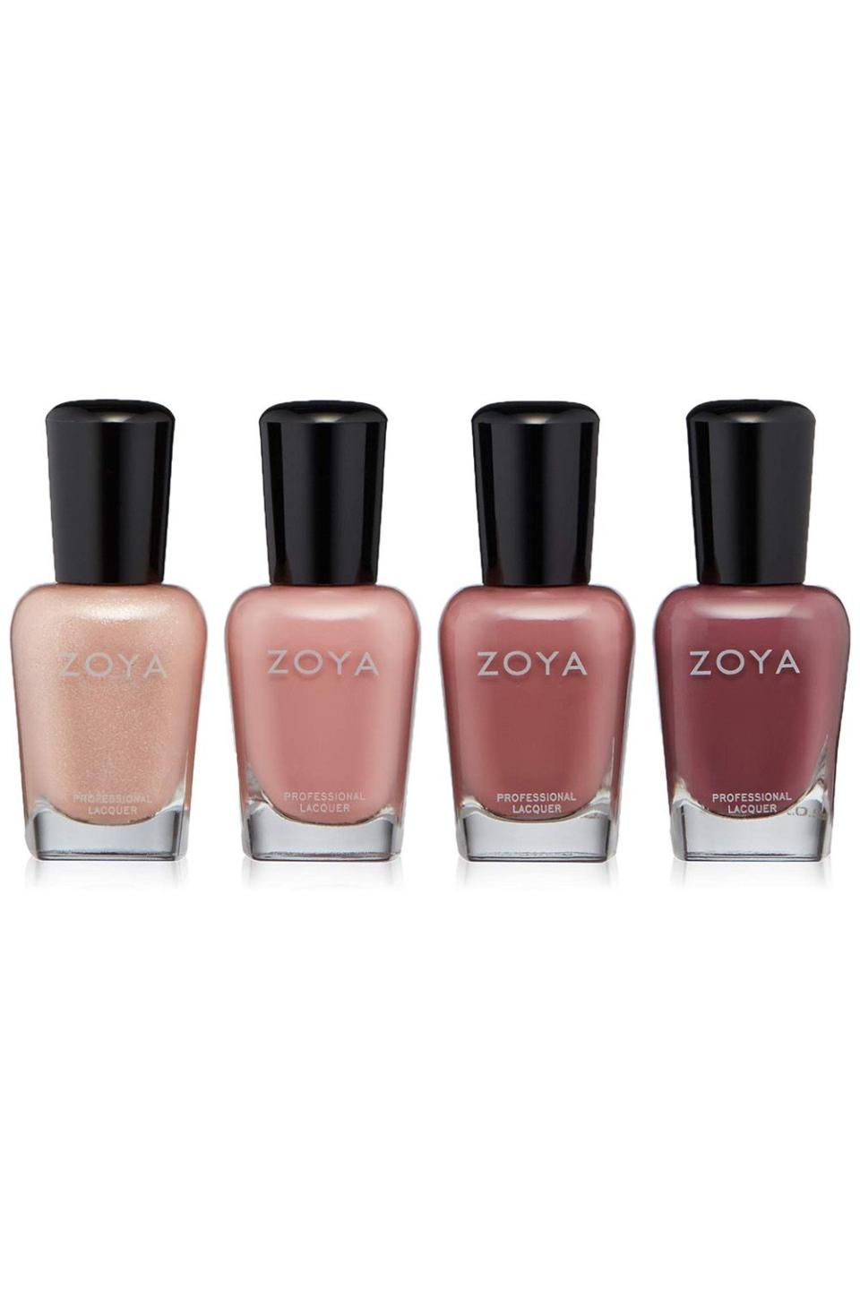 9) Zoya Professional Lacquer Nail Polish Quad in All Snuggled Up