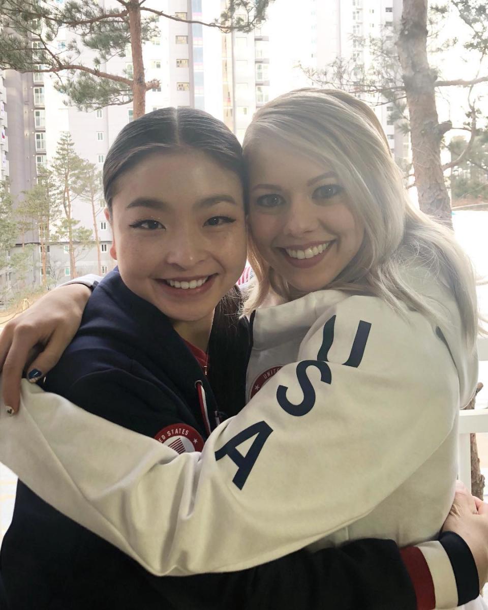 <p>maiashibutani: Olympic teammate and roommate! Good luck today @alexa_knierim & @chris_knierim! #TeamUSA #WinterOlympics (Photo via Instagram/maiashibutani) </p>