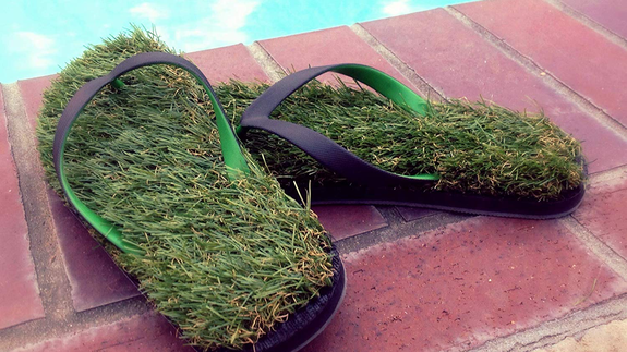 Flip flops made of grass, live hermit crabs, and more weird stuff