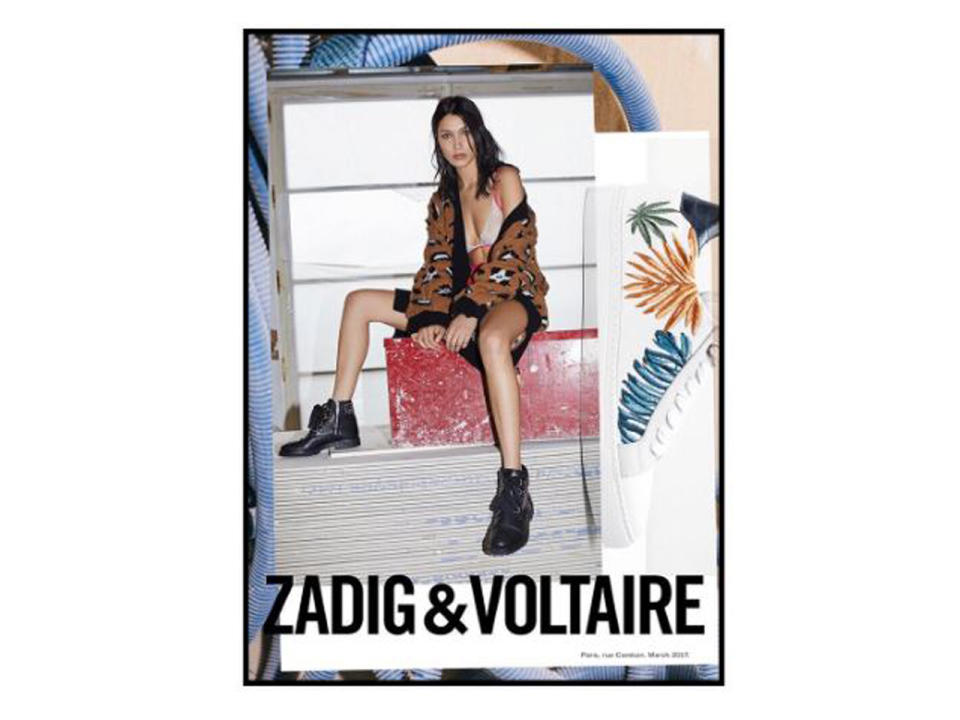 Hello again: Nachdem sie schon für die Frühling/Sommer-Kollektion von Zadig & Voltaire vor der Kamera stand, durfte Bella Hadid nun einmal mehr für das Modehaus posieren. (Bild-Copyright: zadigetvoltaire/Instagram)