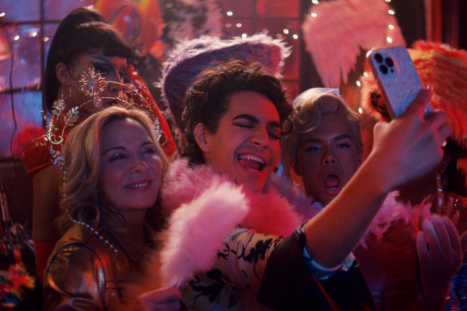 From left: Serena Tea, Kim Cattrall, Miss Benny, and Damian Terriquez in <i>Glamorous</i><span class="copyright">Netflix</span>