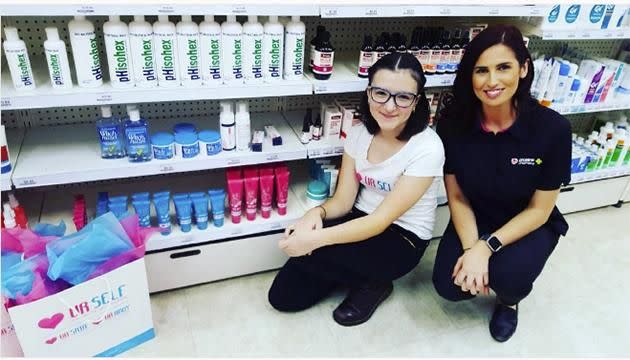 Now Izzi's brand, Luv Ur Skin, is sold in over 400 Priceline stores nationwide. Photo: Instagram