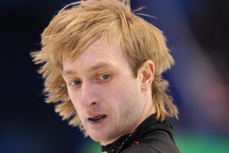 Silver medallist, Russia's Evgeny Plushenko, performs in the Men's Figure skating free program at the Pacific Coliseum in Vancouver during the 2010 Winter Olympics on February 18, 2010