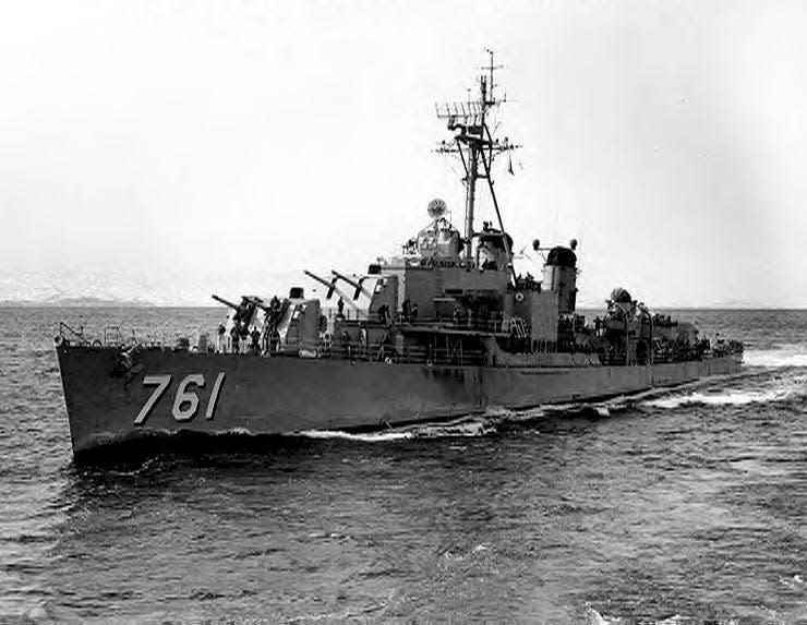 The USS Buck, the ship upon which Chief ECO John Crawford of Winchendon was reported missing in the Tyrrhenian Sea on October 9, 1944