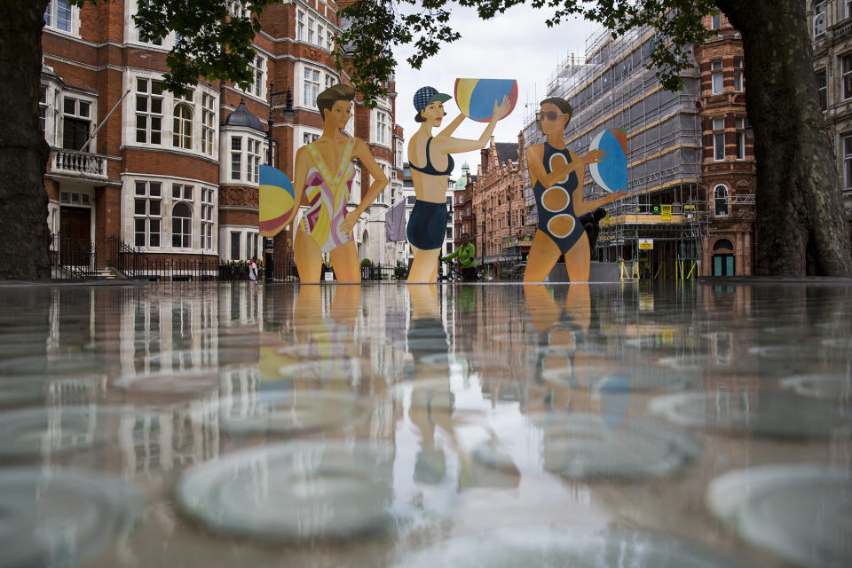 The Alex Katz sculpture 'Chance' in London