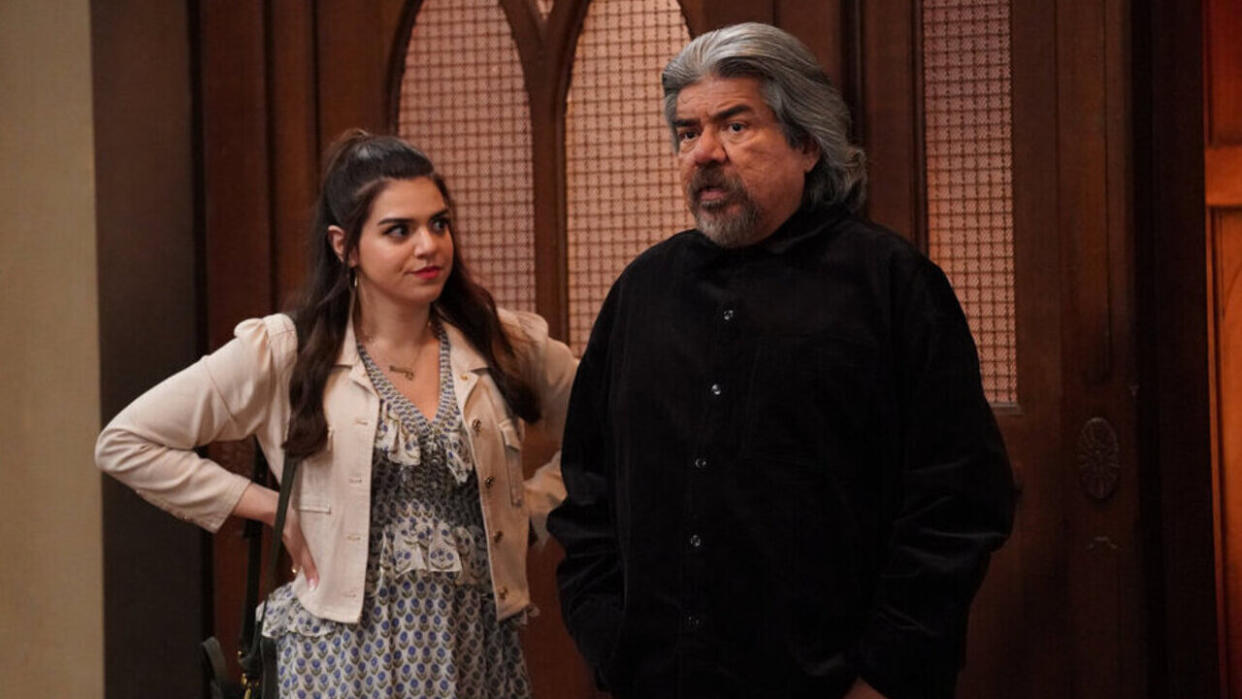  Mayan Lopez and George Lopez in Lopez vs. Lopez Season 2x09. 