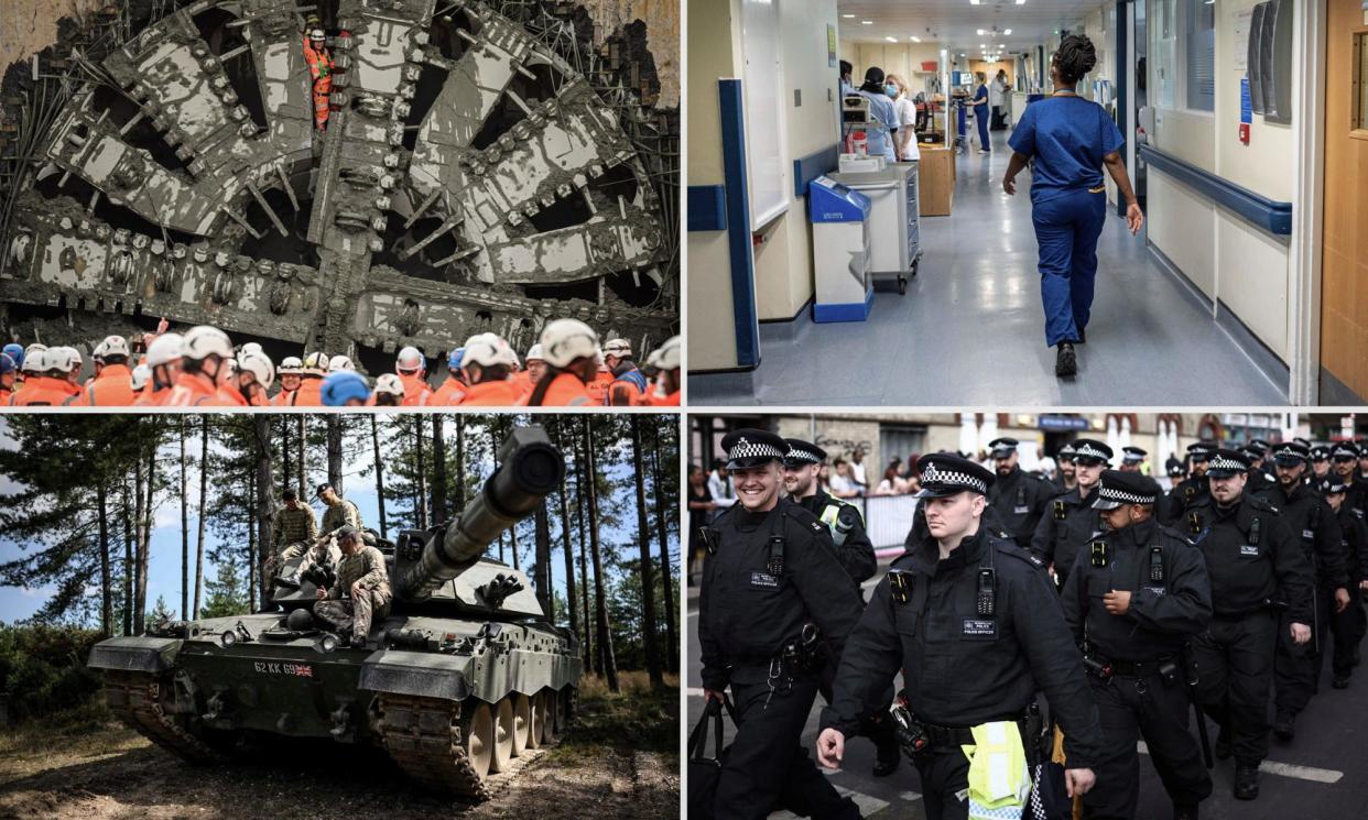 <span>The Department for Transport, Department of Health and Social Care, Ministry of Defence and Home Office were among those that contributed to a £3.4bn spend on consultants last year.</span><span>Photograph: Getty Images and PA</span>