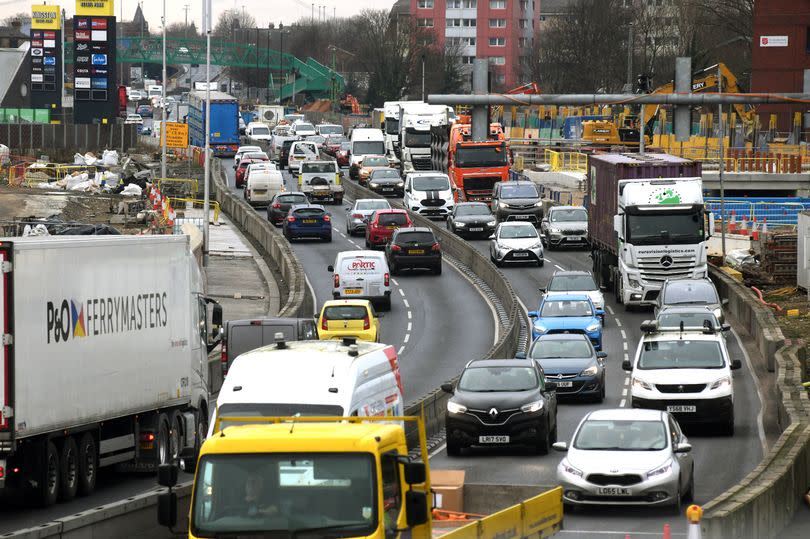 Traffic and Roadworks on the A63 Castle Street, Hull -Credit:Donna Clifford/HullLive