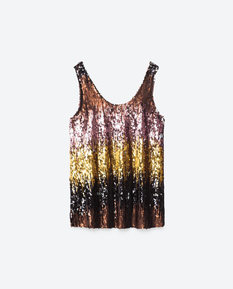 Sequin Strappy Top