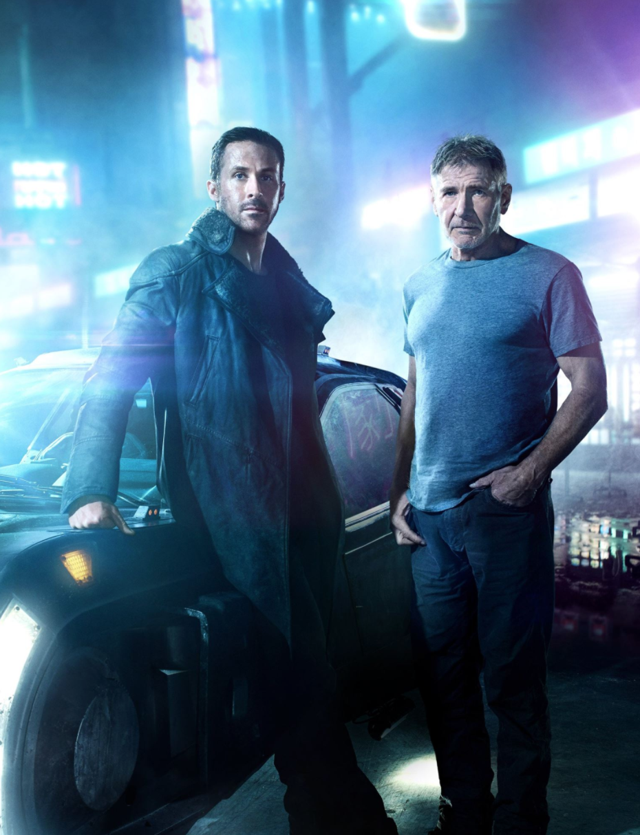 ryan gosling and harrison ford in blade runner 2049