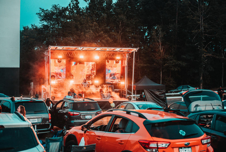 The Hounds Drive-In in Kings Mountain, N.C., has hosted more than 18 concerts, and included bands and DJs | Key Vision Photography