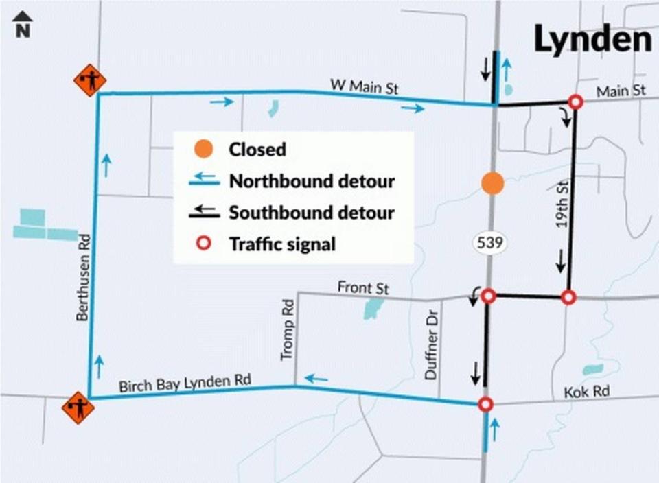 A map shows the detour route for the Duffner Ditch culvert closure.