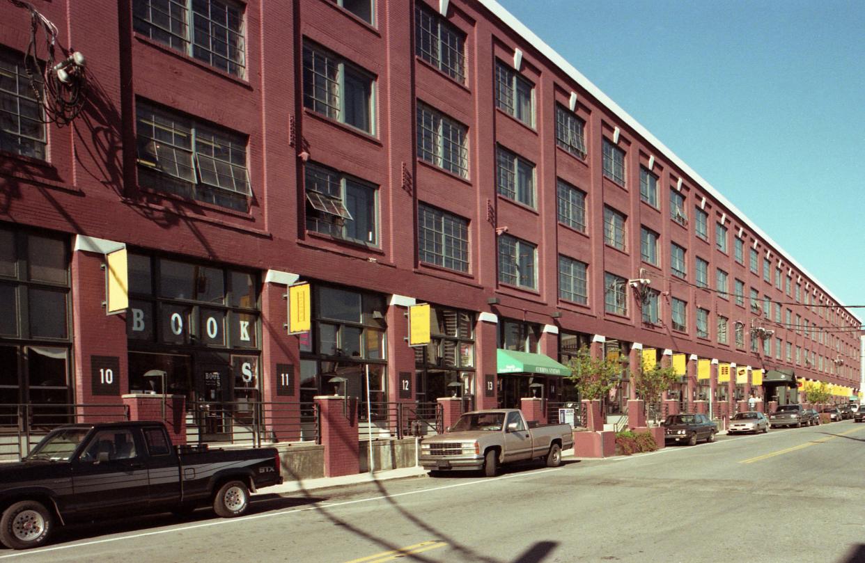 The 400,000-square-foot Cummins Station, here at 209 10th Avenue South on Oct. 21, 1998, provides an address for more than 100 businesses and a workplace for about 1,200 people. Cummins Station, built in the early 1900s, originally served as a warehouse for distributors, such as old Cheek-Neal Coffee.