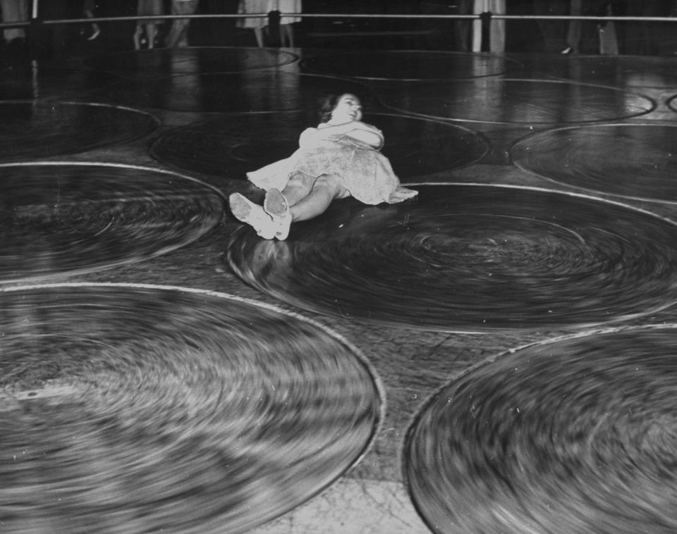 1910: The Human Pool Table, Steeplechase Park, Brooklyn, New York