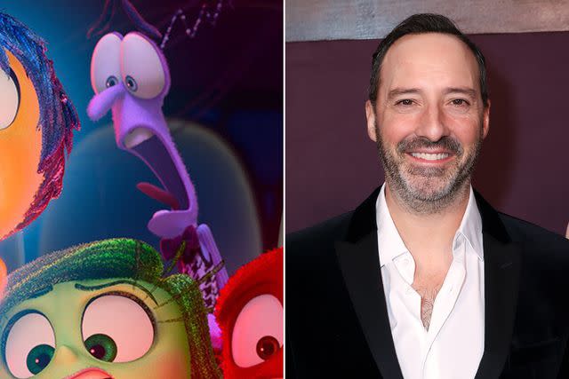 <p>Walt Disney Studios Motion Pictures; Anna Webber/Variety via Getty</p> Fear in 'Inside Out 2'; Tony Hale