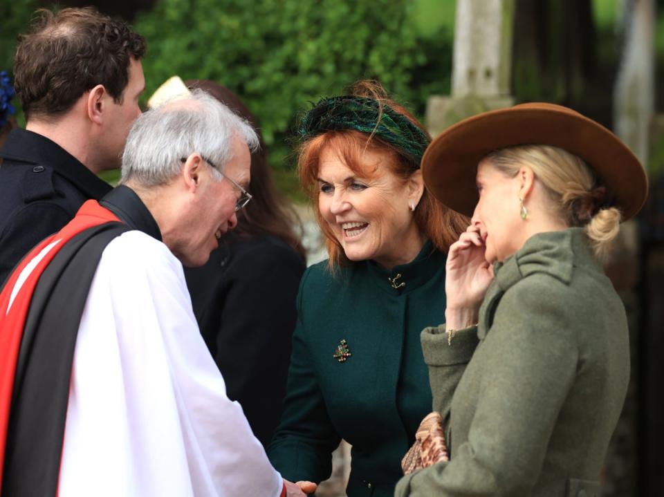 Ferguson, 64, after the traditional Christmas morning service at Sandringham (Getty Images)