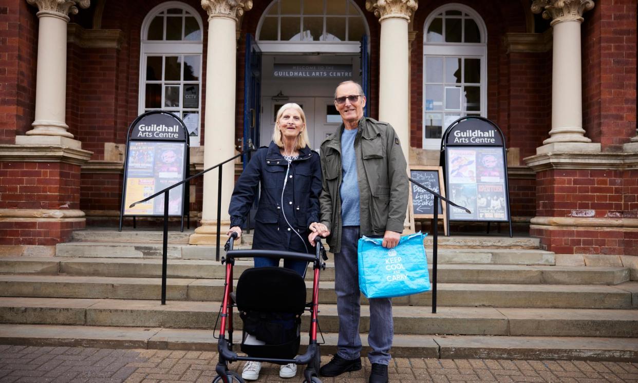 <span>Rosemarie and Trevor Barks in Grantham. Rosemarie says: ‘We need to give Starmer a chance’.</span><span>Photograph: Christopher Thomond/The Guardian</span>