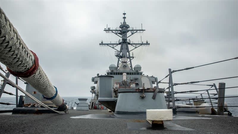 美軍驅逐艦「魏柏號」近日行經台海、進入西沙群島海域。（圖／翻攝自美軍第七艦隊）