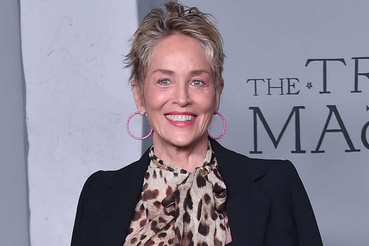 Sharon Stone opened up about the loss of nine children  (AFP via Getty Images)