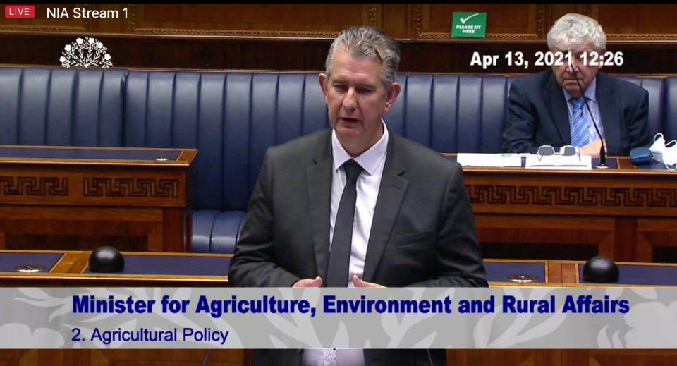 Northern Ireland Agriculture Minister Edwin Poots (NI Assembly/PA)