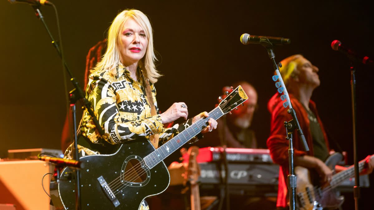  Nancy Wilson of Heart opens for Styx at Abbotsford Centre on October 06, 2022 in Abbotsford, British Columbia, Canada. 