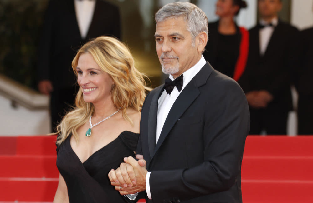 Julia Roberts and George Clooney - Money Monster premiere at Cannes Film Festival 2016 - Famous - Hubert Boesl - NO GERMANY