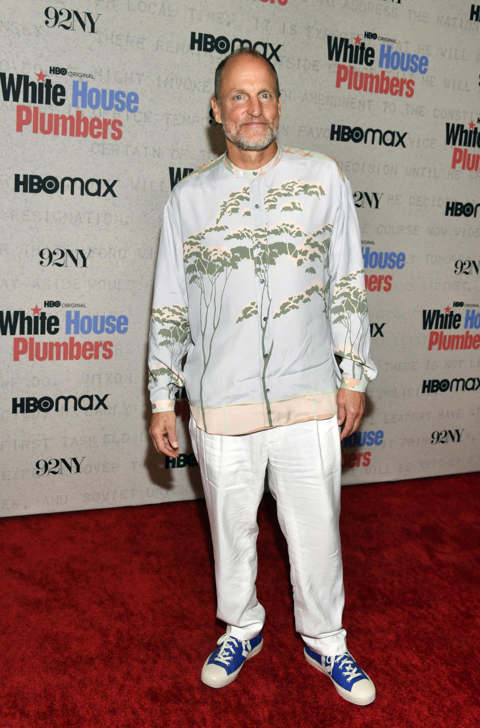 Woody Harrelson attends the premiere of HBO's "White House Plumbers," at the 92nd Street Y, Monday, April 17, 2023, in New York. (Photo by Evan Agostini/Invision/AP)